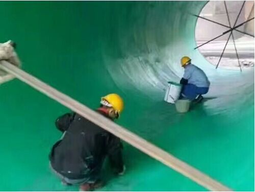 玻璃鋼防腐現(xiàn)場(chǎng)